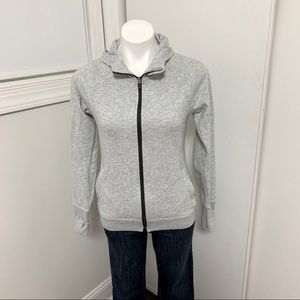 GapFit gray jersey workout hoodie